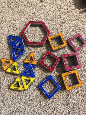 Magnetic Play Tiles Building Set 56 pieces